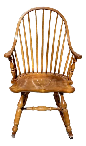 Late 20th Century Fredrick Duckloe and Brothers Windsor Style Rocker