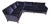 Lillian August Blue Velvet Two-Piece Sectional Sofa For Sale