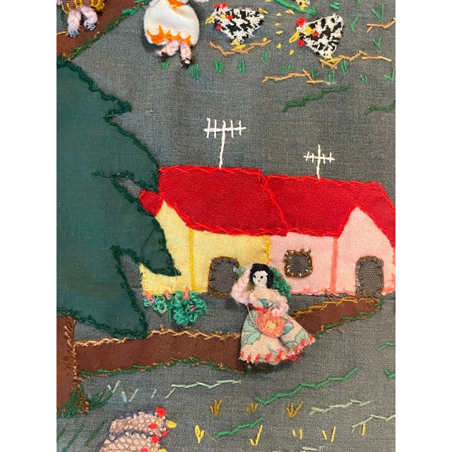 Vintage Peruvian Textile Art Artist Signed For Sale - Image 9 of 9
