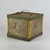 Industrial Early 20th Century Antique Small Primitive Folk Art Wood & Metal Storage Box in Green & Yellow Colors For Sale - Image 3 of 8