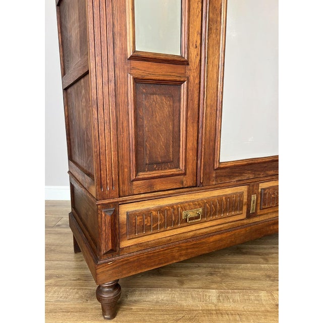 French Wardrobe in Oak For Sale - Image 12 of 18