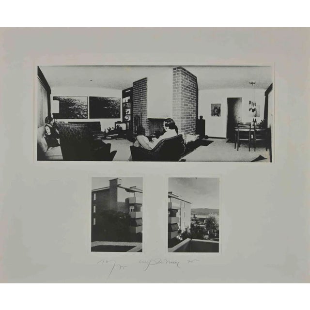 An Island in the Air is an Photograph realized by Urs Luthi in 1975. from the portfolio "Un'isola nell'aria", edition of...