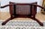 Vintage Roman-Style Mahogany Curule Bench With Hand-Caned Seat, 32" For Sale - Image 9 of 12