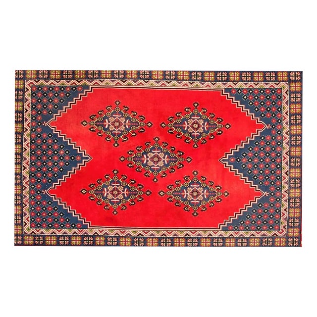 Tunisian Hand-Knotted Rug For Sale
