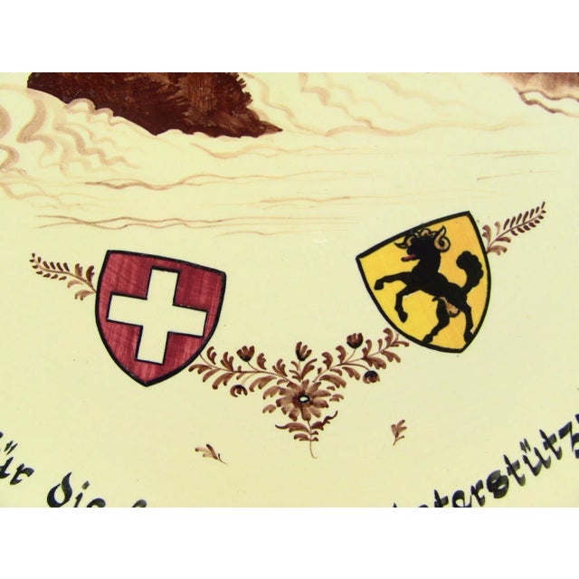 Mid 20th Century Schaffhausen Switzerland Gratitude Charger For Sale - Image 5 of 11