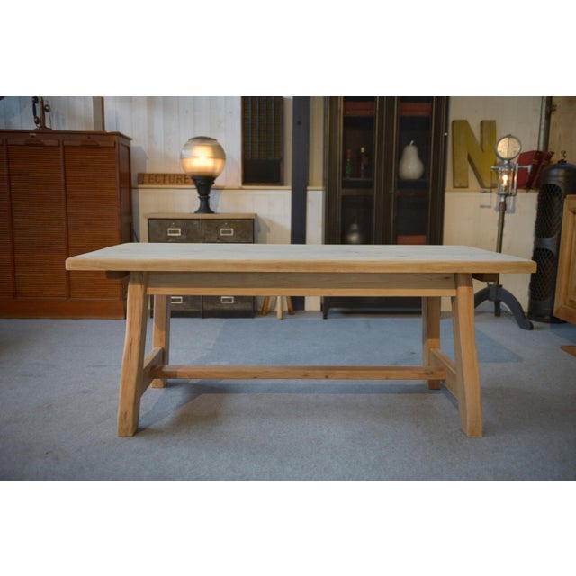 Wood Elm Dining Room Table, 1960s For Sale - Image 7 of 17