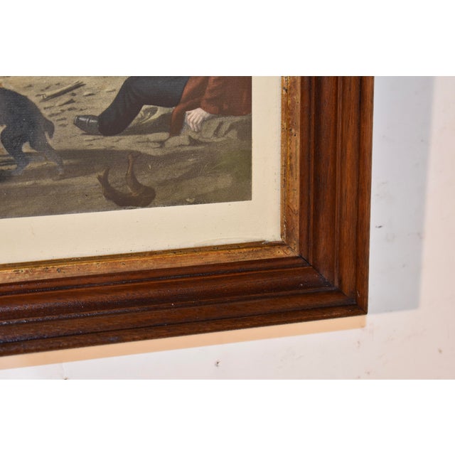 "Stump Speaking" Framed Lithograph With Blown Glass For Sale - Image 9 of 11