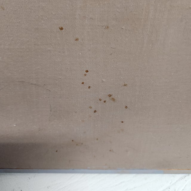 Vintage 1970's Signed Orchid Painting – Oversized Botanical Statement, 48″ × 38″ O’Keeffe-Inspired For Sale - Image 11 of 18