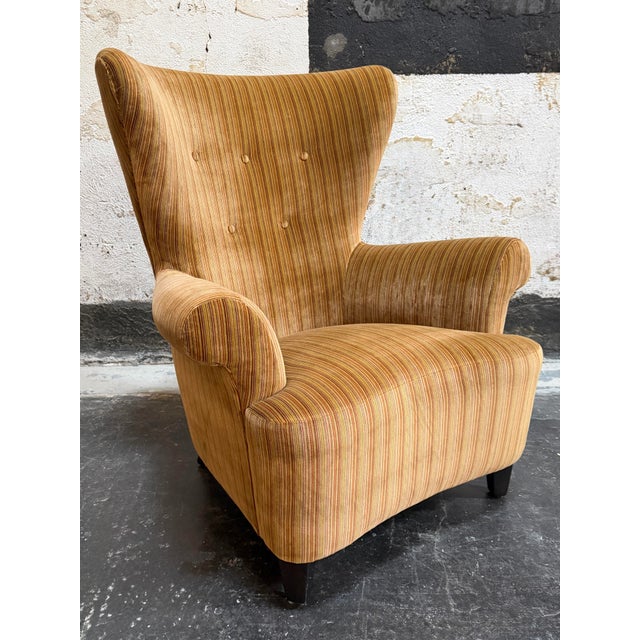 Vintage Swedish Art Moderne Lounge Wing Chair C 1940 - Fully Restored For Sale - Image 10 of 10