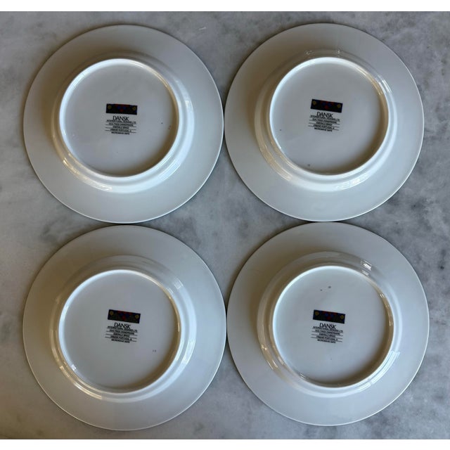 Vintage Dansk Quilting Emerald Braid Salad Plate - Set of 4 For Sale - Image 10 of 12