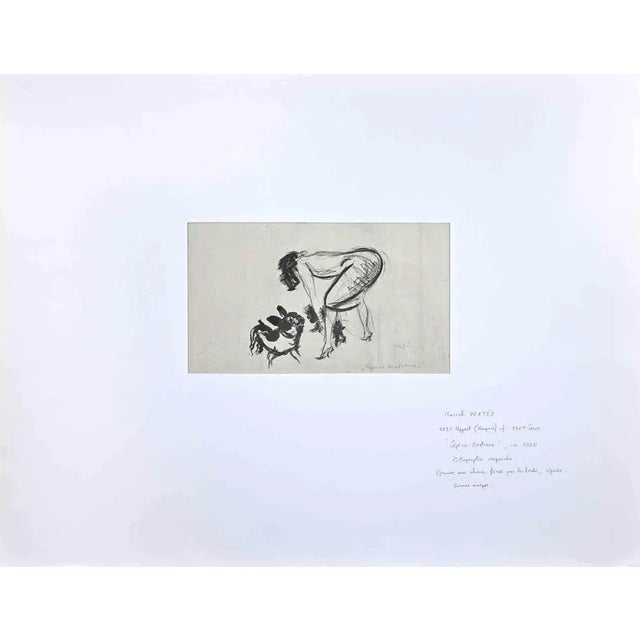 Modern Marcel Vertès, Woman, Lithograph, Mid-20th Century For Sale - Image 3 of 3