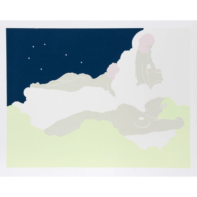 "Midnight" Silkscreen by Daphne Mumford For Sale