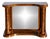 Mid-19th Century Single Parquetry Console Table with Mirror For Sale