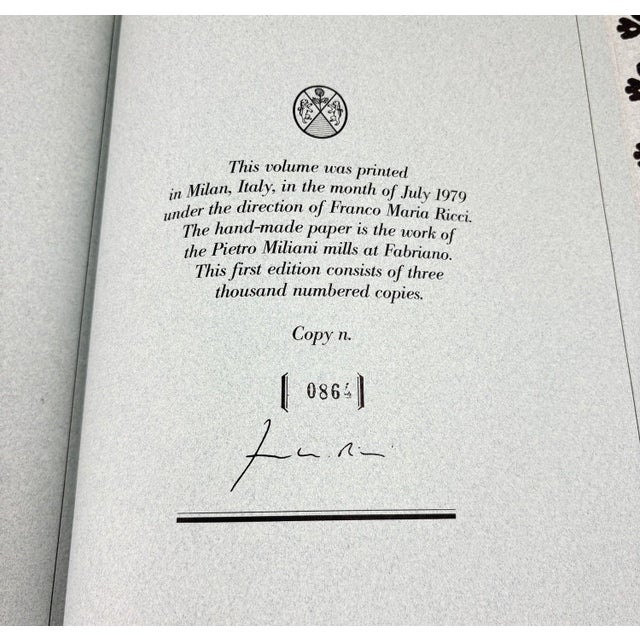 Rare Isadora Duncan 1979 Limited First Edition by Franco Maria Ricci (No. 86/3000) Offered for sale is a stunning, highly...