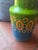 1960s Aldo Londi Bitossi Italy MCM Green Blue Gold Glazed Ceramic Vase 8" Rimini Style For Sale - Image 5 of 8