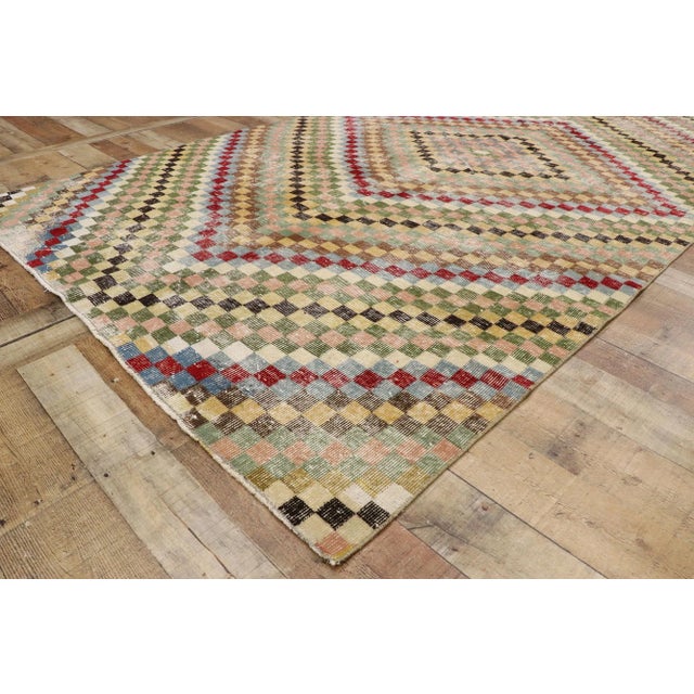 Textile Vintage Turkish Sivas Rug - 05'07 X 10'00 For Sale - Image 7 of 10