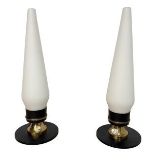 Italian Bedside Lamps in the style of Stilnovo, 1950, Set of 2 For Sale