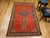 1900 - 1909 Vintage Persian Malayer Area Rug, Hand-Knotted Wool, Geometric Tribal Pattern, 4x7, Terracotta & Navy For Sale - Image 5 of 18