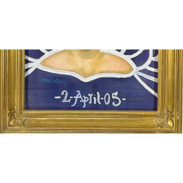 2005 Signed Steve LeBailly Original Mixed-Media Portrait – "Ethereal Figure" For Sale - Image 9 of 11