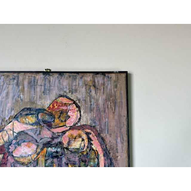 Ruth Amelia Romoser Expressionist - Style Abstract Painting, Framed For Sale In Miami - Image 6 of 12