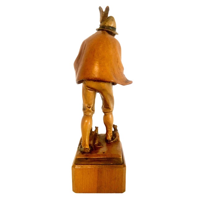 Traditional Tyrolian Wood Carving Depicting the Pied Piper of Hamelin For Sale - Image 3 of 8