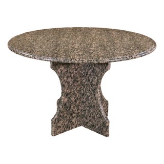 Mid 20th Century Marble Round Top Dining Table For Sale