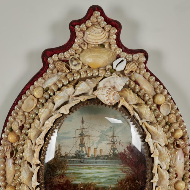 Victorian Antique British Colonial Sailors Valentine For Sale - Image 3 of 11