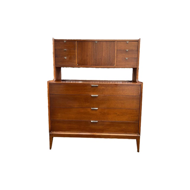 Arthur Umanoff Vintage Mid Century Modern Dresser Dovetailed Drawers Arthur Umanoff For Sale - Image 4 of 13