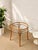 A wonderfully playful vintage dining table with a sculptural bamboo-style base finished in a bold burnt orange. The...