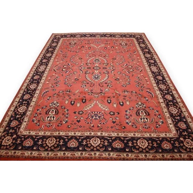 Middle Eastern Hand-Knotted Sarough Rug For Sale - Image 10 of 11