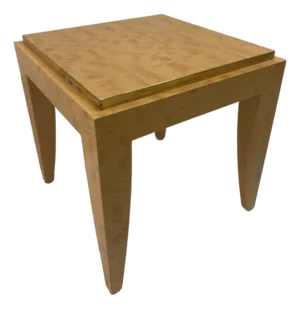 Todd Hase Gene I Cocktail Table in Anigre Marquetry and Gold Leaf
