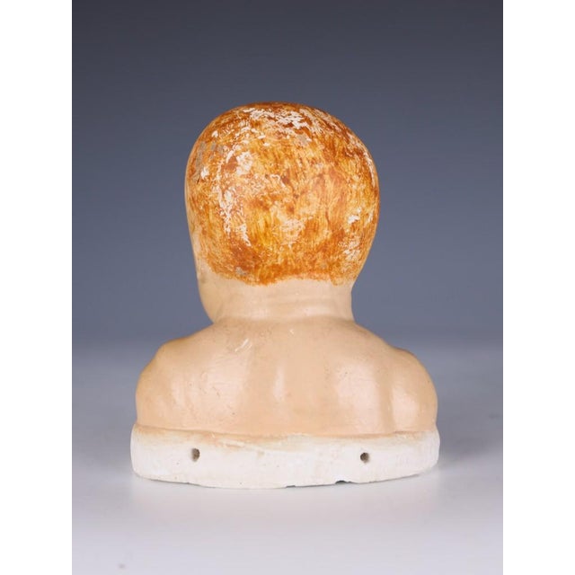Late 18th Century Tuscan Artist, Head of the Infant Jesus (Bambino Gesù), 1790, Polychrome Stucco For Sale - Image 5 of 14