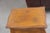 A charming French Provincial side table crafted in richly figured fruitwood, showcasing graceful cabriole legs and a...