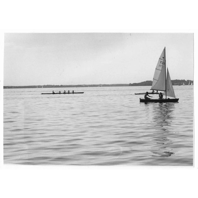 1983 black & white photo of photo of the crew at University of Wisconsin - Madison practicing. Publication information on...