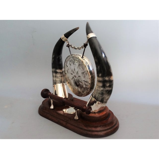 Antique English Horn Dinner Table Gong, Circa 1900 Chairish