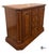 Brown Vintage American of Martinsville French Country Style Oak & Burl Wood Flip Top Server / Storage Cabinet For Sale - Image 8 of 12