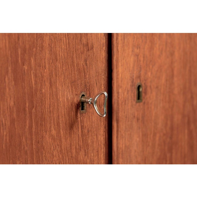 Mid-Century Scandinavian Teak Wood Storage Cabinet in the Style of Afdal For Sale - Image 13 of 15