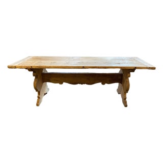 French Bleached Farm Table For Sale