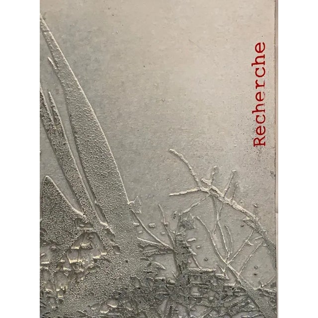 Silver Psychedelic Art Silver Carved Resin Panel by Stefano Bersani for Recherche, 1970s For Sale - Image 8 of 9