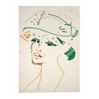 Reynold Arnould, Portrait, Drawing, 1970 For Sale