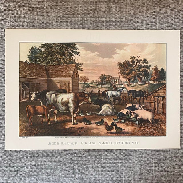 American 1951 Travelers Currier & Ives Framing Prints – Vintage Americana Art Set - Set of 12 For Sale - Image 3 of 12