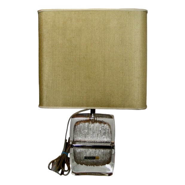 Crystal Lamp by Daum Nancy, France, 1960s For Sale