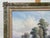 Wood Vintage Painting of Harvest Time in the English Countryside by British Artist 1990 Circa For Sale - Image 7 of 17