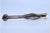 Silver Leaf-Shaped Sugar Tongs in Embossed Silver For Sale - Image 8 of 9