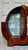Brown Art Deco Walnut Circular Display Cabinet Vitrine, 1920 For Sale - Image 8 of 13