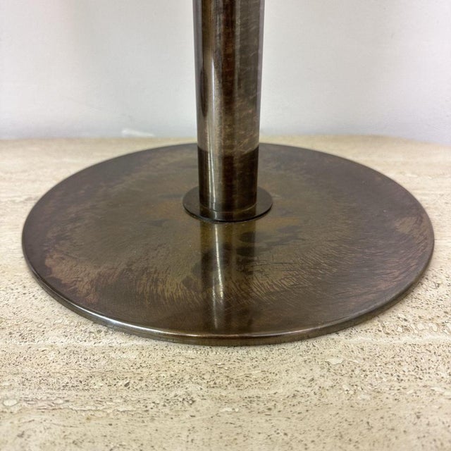 Metal Large Mushroom Table Lamps in Murano Glas and Brass by Barovier & Toso, 1960s, Set of 2 For Sale - Image 7 of 11