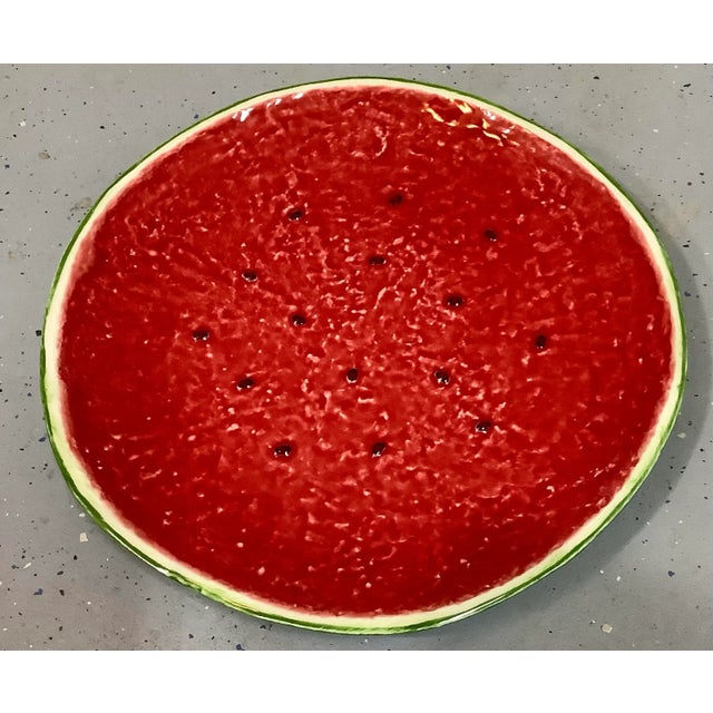 Bordallo Pinheiro Porcelain charger plate. Approx. 12.8" x 12.8" x 1.11". Dishwasher safe. Made in Portugal Founded in...
