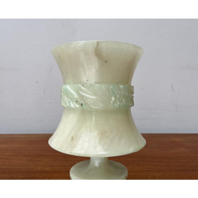 Vintage French Hollywood Regency Style Alabaster Table Lamps, Set of 2 For Sale - Image 15 of 18