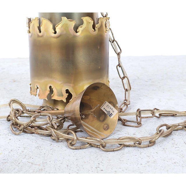 Vintage 6400 Brass Pendant Lamps by Svend Aage Holm Sørensen for Holm Sørensen & Co, 1960s, Set of 2 For Sale - Image 11 of 13