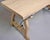 Italian Bleached Oak Trestle Table With Wrought Iron Stretcher For Sale In Detroit - Image 6 of 12